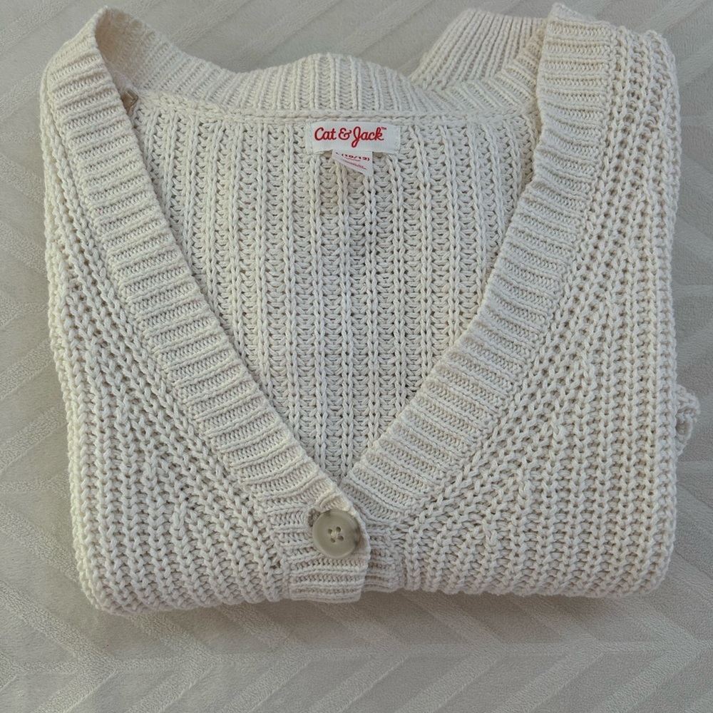 White Knit Cardigan - Picture 3 of 4